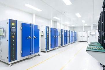 a-row-of-blue-and-white-lockers-in-a-room.jpg a row of blue and white lockers in a room